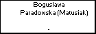 Boguslawa Paradowska (Matusiak)